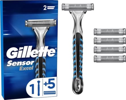 Gillette scheermes Sensor Excel + 5 blades