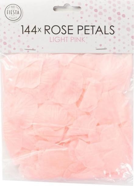 144 licht roze rozenblaadjes