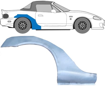 Reparatiepaneel achterspatbord voor Mazda MX-5 1998-2005 NB / Rechts