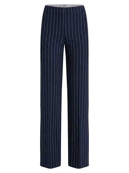 Wide Fit-jersey broek Van Peter Hahn blauw