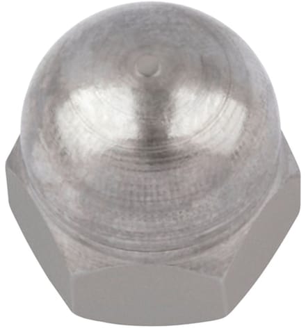 Wurth - DIN 1587 staal 6 blank - Zeskantdopmoer, hoog model DIN 1587, staal 6, blank - x 50 st