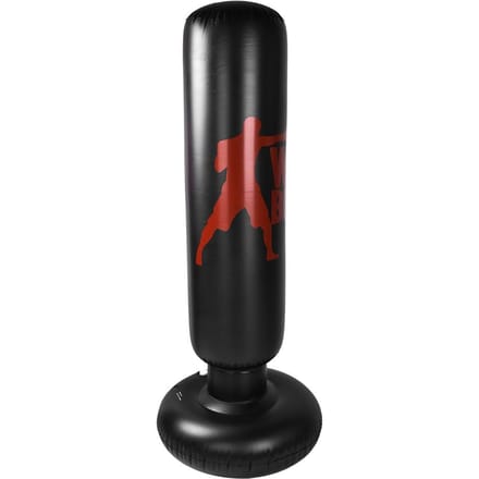 1.6m PVC Opblaasbare Boksen Stoten Trappen Training Tuimelaar Zak Drukverlichting Accessoire black