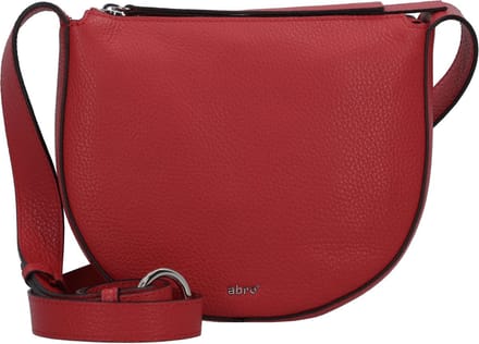 abro Schoudertas Leather Adria Lulu Crossbody Bag Red Rood