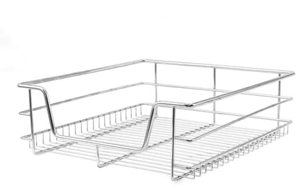Set van 3 telescopische keukenmanden - rvs - 60 cm - soft-close