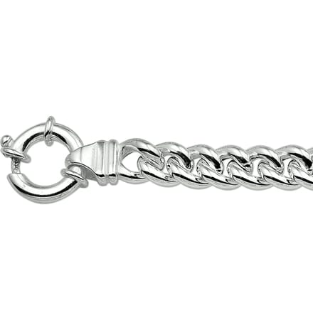 Collier Gourmette 7 Mm 45 Cm Met Groot Springslot