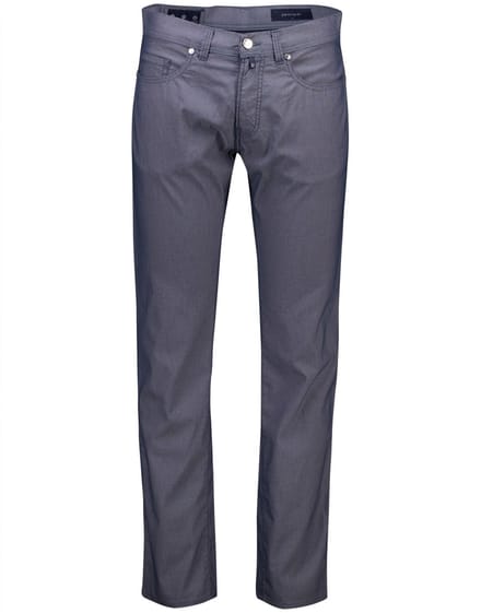 regular fit broek met labeldetail model 'Lyon'