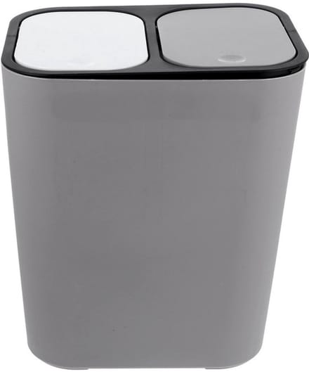 Dailygoods- Afvalemmer met klapdeksel - Dubbele Vuilnisemmer