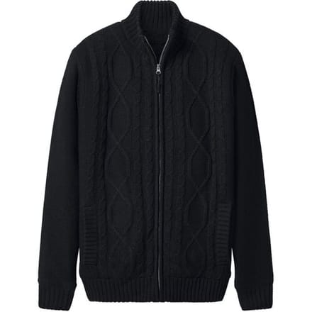 ESMARA MEN Gebreid heren vest (Zwart, M)
