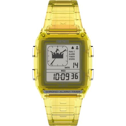 Timex LCA x Fortnite TW2W96600 Horloge - Kunststof - Geel - Ø 38 mm