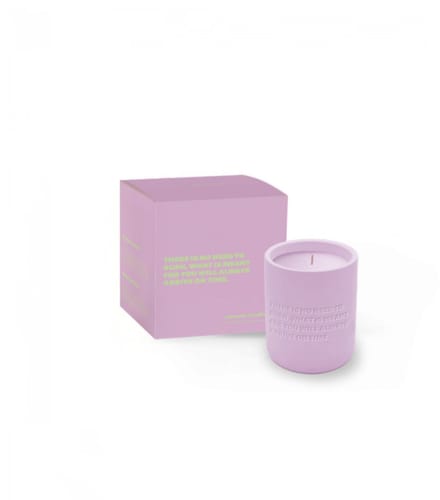 The Gift label Cemented candle there is no need to rush kaars