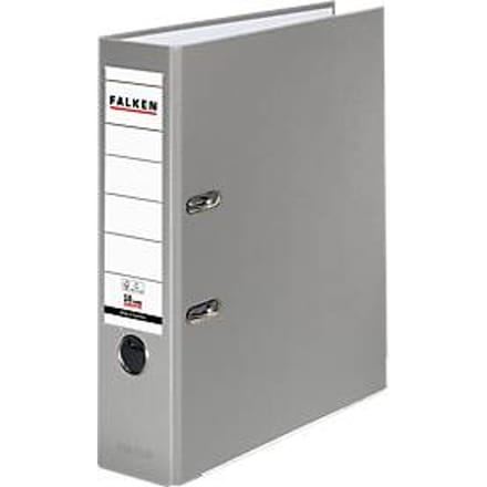 Falken PP color ordner, A4, rugbreedte 80 mm, 20 stuks, grijs