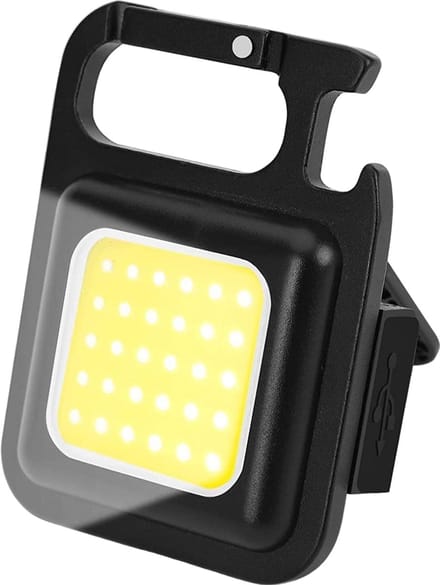 Mini Sterke Lamp - RVS - Flesopener - Bouw - Hardlopen - Oplaadbaar