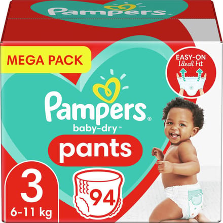 Pampers - Baby Dry Pants - Maat 3 - Megapack - 94 stuks - 6/11KG