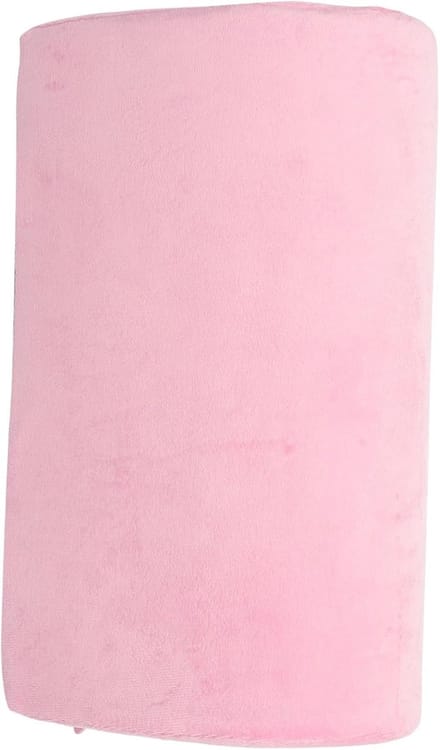 Bureau Voetsteun - Kussen Ondersteuning - Comfortabel Zitten - Traagschuim Vulling - 43 x 25 x 13 cm - Roze