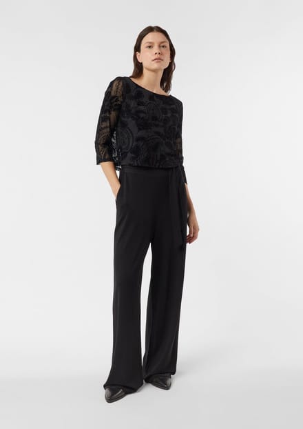 Dames 3/4 Mouwen Jersey Jumpsuit COMMA