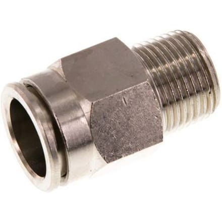 14mm x R3/8'' Messing Insteekfitting Buitendraad NBR