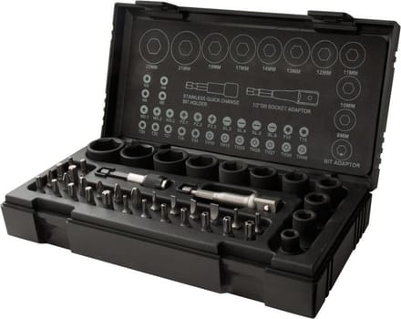 RODAC Slagmoerdoppen en -bit set 41-delig RA8687