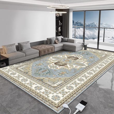 Elektrisch verwarmd tapijt met timer voor snelle verwarming - 140 x 200 cm