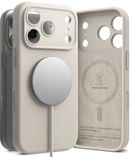 Ringke Siliconen Magnetische Hoes Voor Iphone 17 Pro Magsafe Hoge Bescherming
