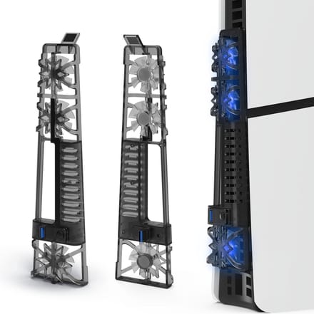 PlayCool PS5 Slim Disc Edition & Digital Edition USB Console Cooling Fan met LED en RGB
