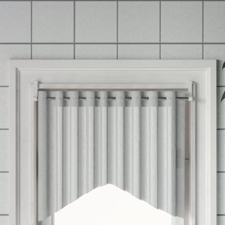 vidaXL - Gordijnrails - 2 - st - 60-105 - cm - aluminium - wit - en - zilverkleurig