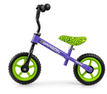 Milly Mally Dragon loopfiets violet 10 inch - Kinderloopfiets