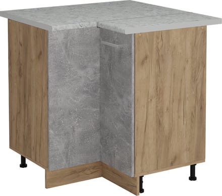 Vicco R-Line Hoekkast – 75.6 cm WB Marmer Beton