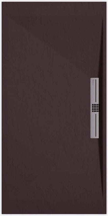 Sanifun douchebak Stone Side Chocolate Slate 900 x 900 S