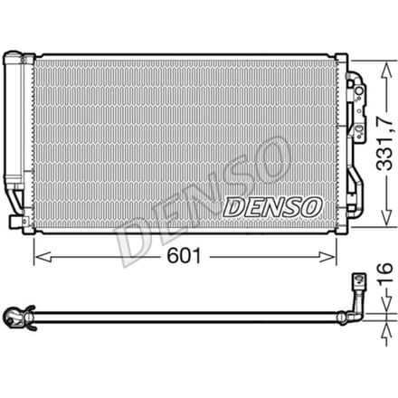 Condensator, airconditioning DENSO DCN05035