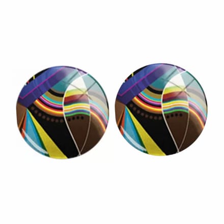 Clip Oorbellen -Fabiola-2 cm zwart bruin