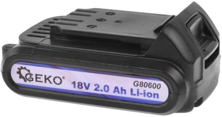 GEKO 18V Li-Ion accu - 2000 mAh - Snelle oplaadtijd - Lichtgewicht 365 g