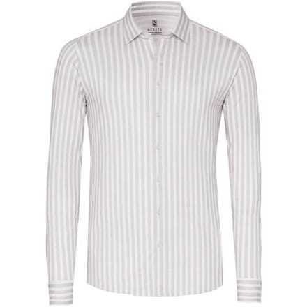 Desoto Overhemd Vertical Stripes Casual Kent Collar Beige / male