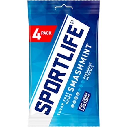 Sportlife - Kauwgom - Smashmint - Suikervrij - 4 Stuks