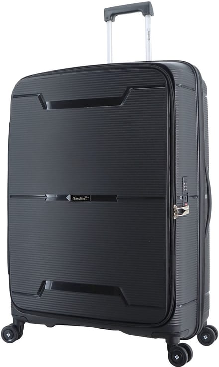 Saxoline Blue Boho Harde koffer / Trolley / Reiskoffer - (Large) - Zwart - Zwart / Large