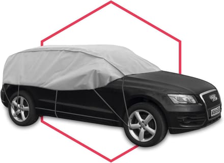 Autoafdekking - Dekzeil Auto - Bescherming Buiten - Waterdicht Ademend - L 300-330 cm - Grijs