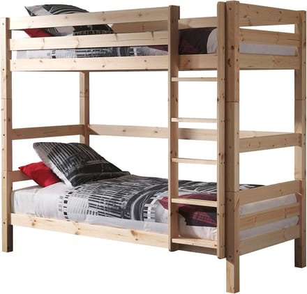 Vipack Stapelbed Pino 180 cm hoog - 90 x 200 cm - natuur