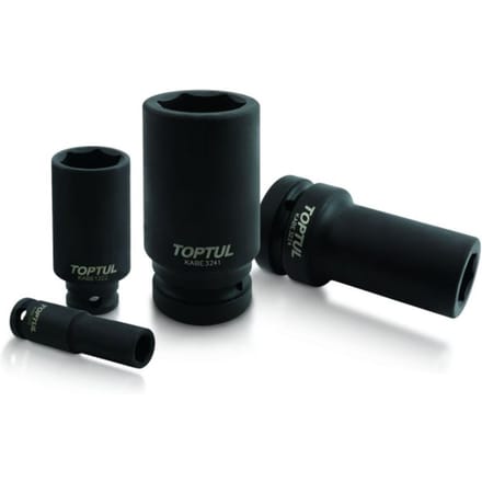 Slagmoerdop TOPTUL 3/4 inch 19 mm 6-kant lang