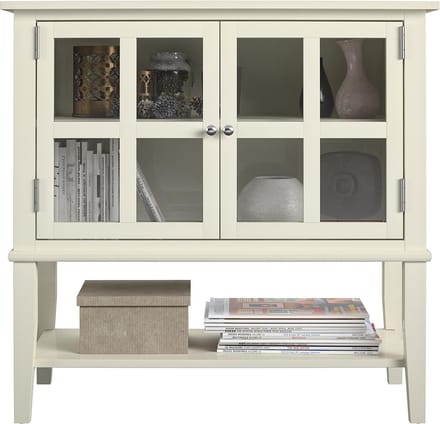 Kast met 2 deuren in MDF wit