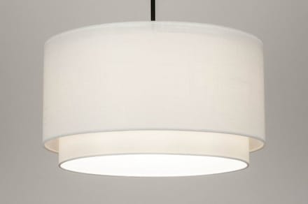 Lumidora Hanglamp 30870 - SHANNON - E27 - Wit - Metaal - ⌀ 47 cm