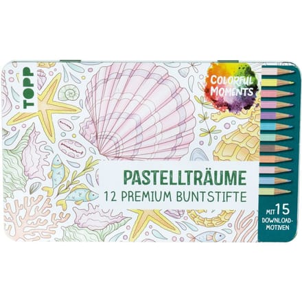 Colorful Moments design doos met krijtjes - Pastel dreams