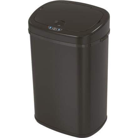 4cookz® Clever Square Prullenbak met Sensor 58 liter - Zwart