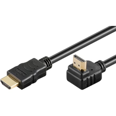 Goobay Hoge Snelheid HDMI 90Â° Kabel w. Ethernet - 0 5 m
