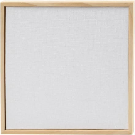 Canvaspaneel Creativ Company met lijst 158x158mm wit