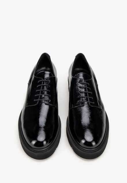 Wittchen Dames Zwarte Lakleer Lage Schoenen