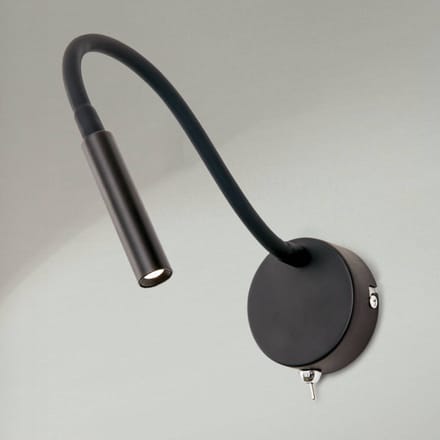 ORION Flexibele LED wandlamp Colin in zwart
