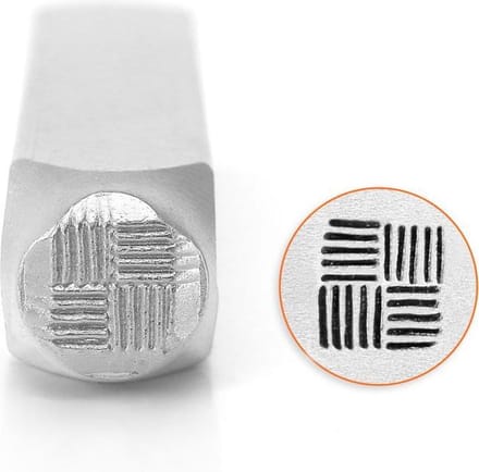 Slagstempel textuur van Lappendeken | Hoogte 6mm