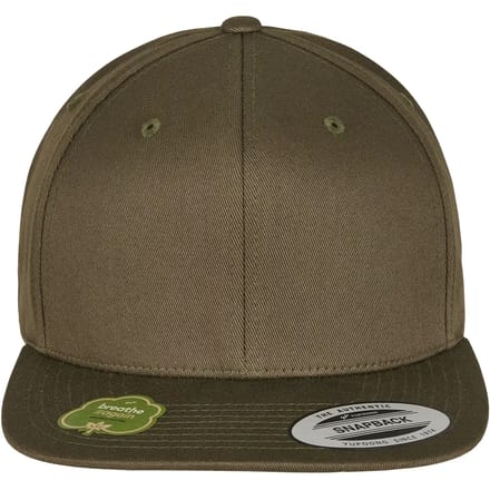 Urban Classics - Organic Cotton Snapback Pet - Groen