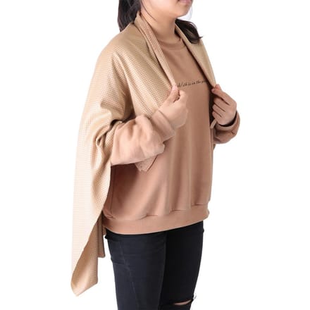 Multifunctionele Toermalijn Zelfverwarmende Doek Zacht Comfortabel Elastisch Verwarmende Doek Stof beige