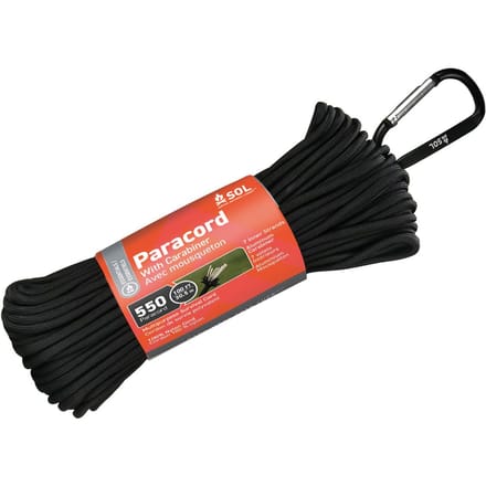 Sol 550 paracord 30,5 m karabijnhaak