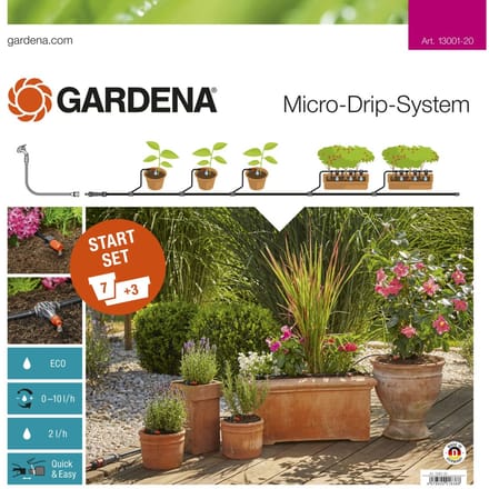 Gardena Micro Drip Startset M Voor Bloempotten Automatische Bewatering Terras